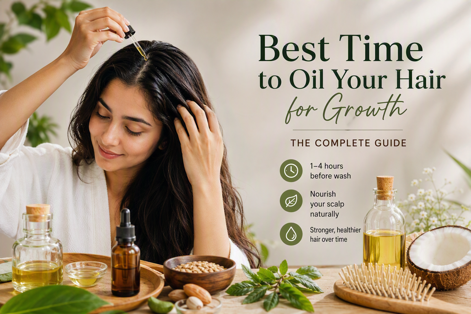 best time to oil your hair for growth